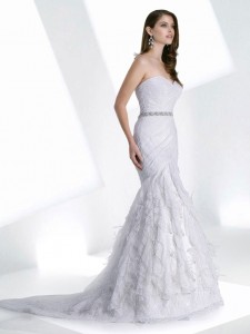 Mermaid with So Beautiful Elements Wedding Dress AO 1074 225x300 