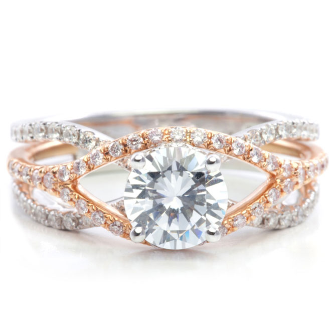 6 Najlepše zlatno roze vereničko prstenje