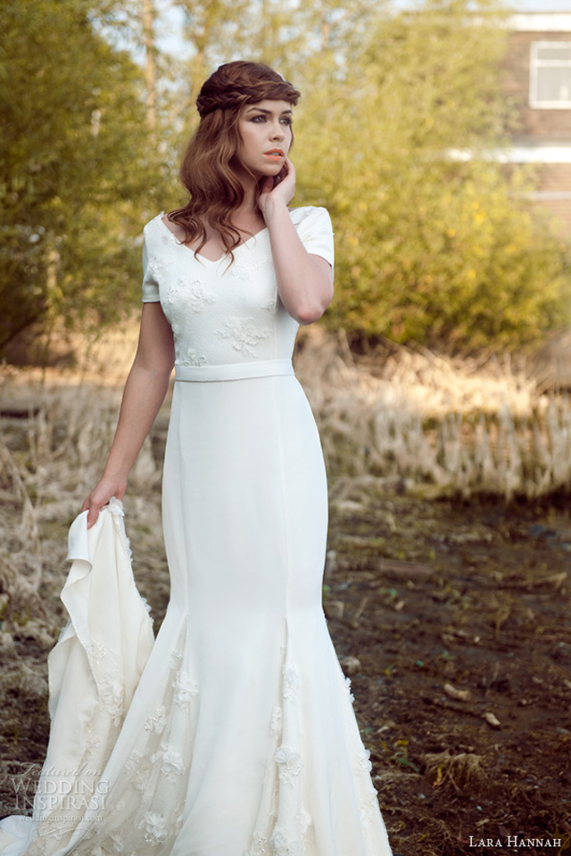lara hannah 2014 magic circle bridal infinity wedding dress short sleeves Lara Hannah: Magična kolekcija