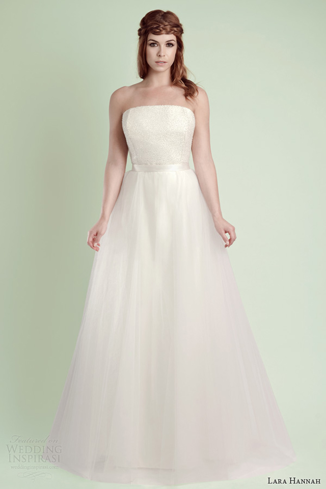 lara hannah 2014 star strapless wedding dress Lara Hannah: Magična kolekcija