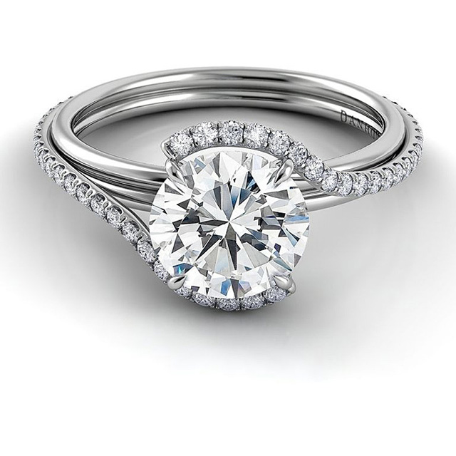 72 round cut engagement rings danhov Vereničko prstenje sa jednim kamenom