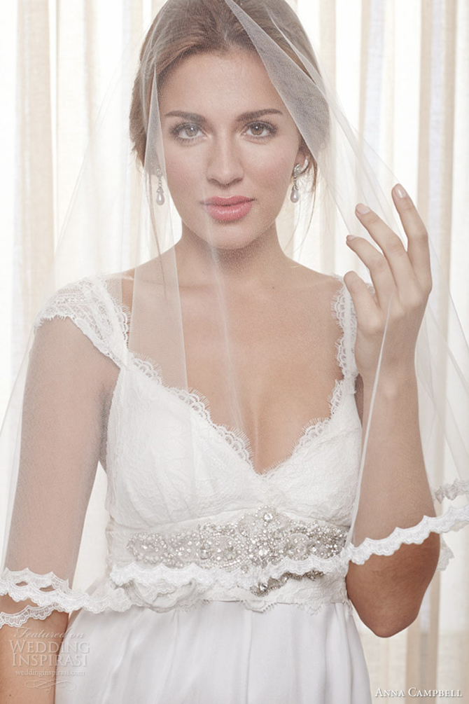 anna campbell bridal 2014 emily wedding dress straps Anna Campbell: Vintidž stil