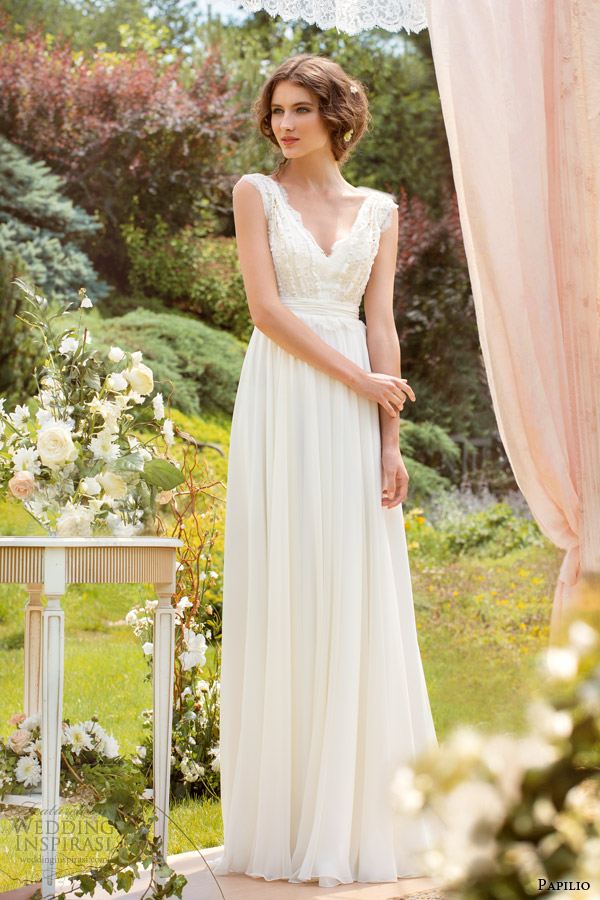 papilio wedding dresses 2014 ornella sleeveless gown Papilio: Kada se sretnu nežnost i ljubav