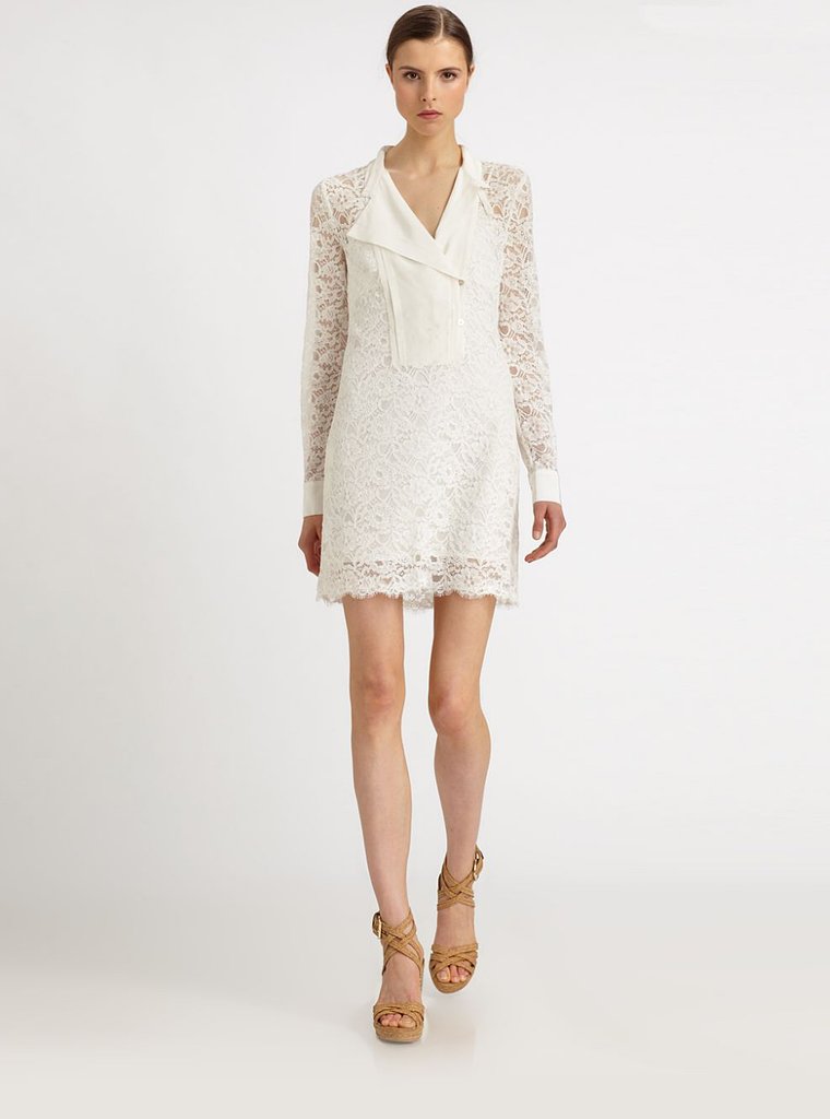 BCBG Max Azria Lunah White Lace Shirtdress Venčanice koje volimo: Čipka i romantika