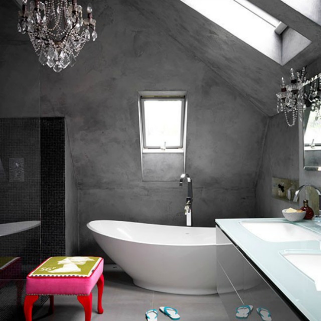 Slika 136 Inspiracije za kupatila: Kombinacija boja i detalja 