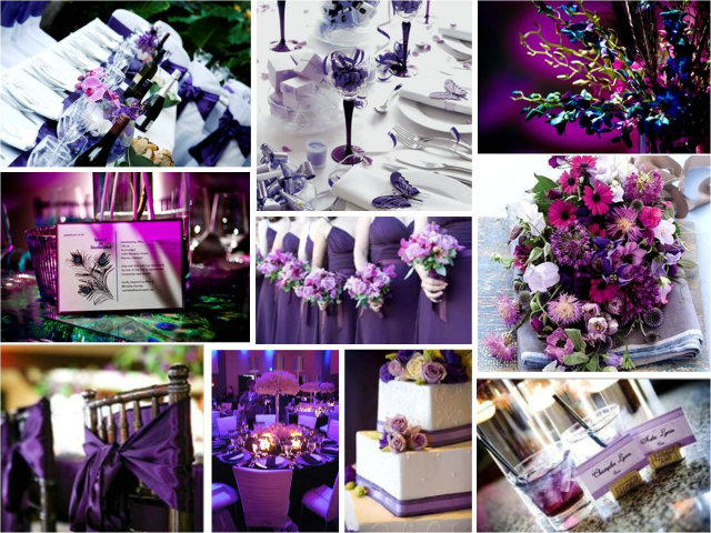 4 purple wedding theme Kako da sad isplaniram venčanje? 