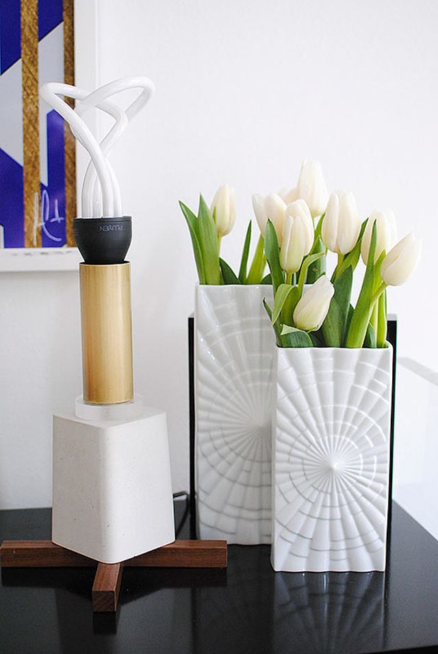 Alexis table lamp vases look just artful colorful 