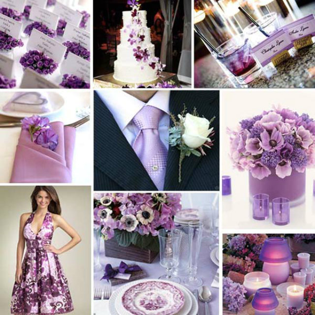 Lilac and purple wedding inspiration board Kako da sad isplaniram venčanje? 