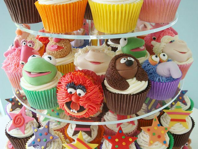 Muppet Cupcakes Mapetovci: Vesela inspiracija za torte 