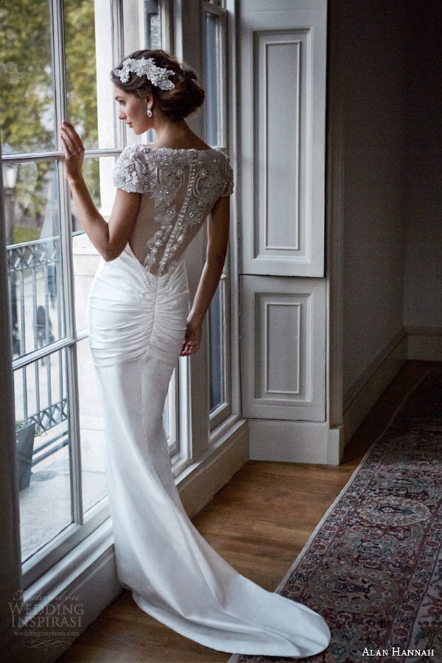 alan hannah 2014 gwyneth wedding dress back swarovski crystal beadwork Alan Hannah: Elegancije i glamura na pretek 
