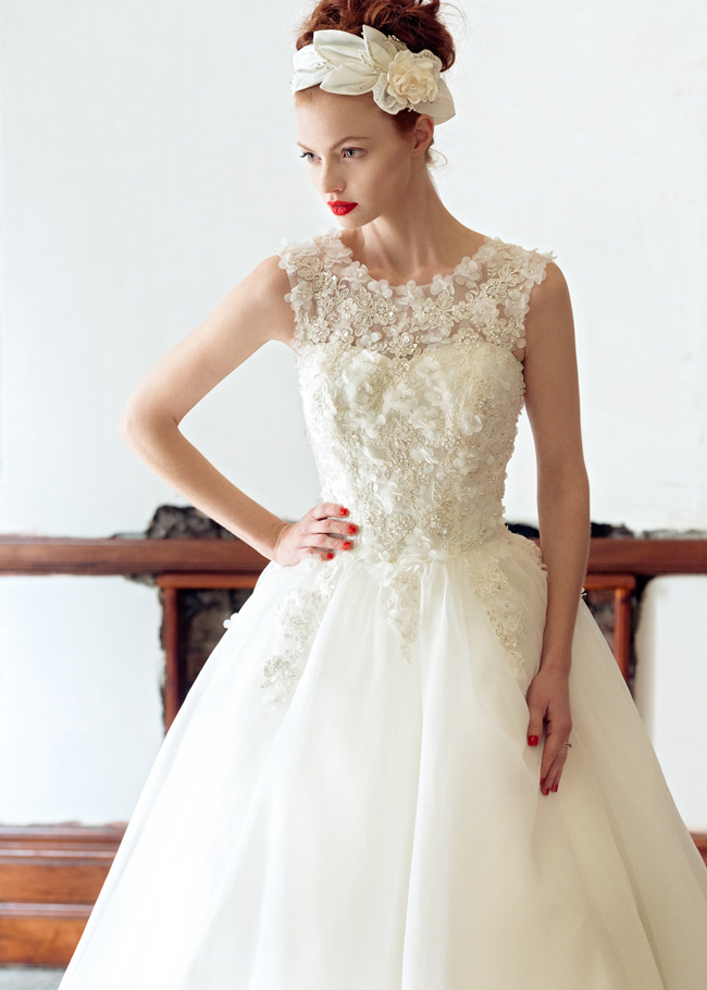 20 of the best wedding dresses with flowers for 2014 Rose Charlotte balbier Najlepše cvetne venčanice