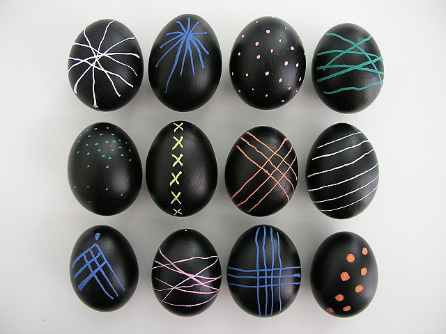 Chalkboard Eggs Jednostavne ideje za šik uskršnja jaja