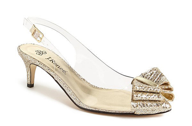 J Reneé gold clear slingback kitten heels 85 Da li je ok ne želeti štikle na sopstvenom venčanju?