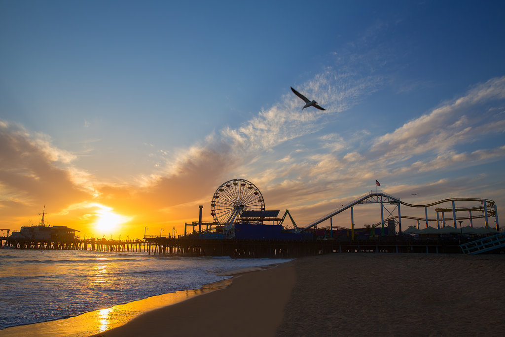 Santa Monica Pier Najlepši zalasci sunca u Kaliforniji