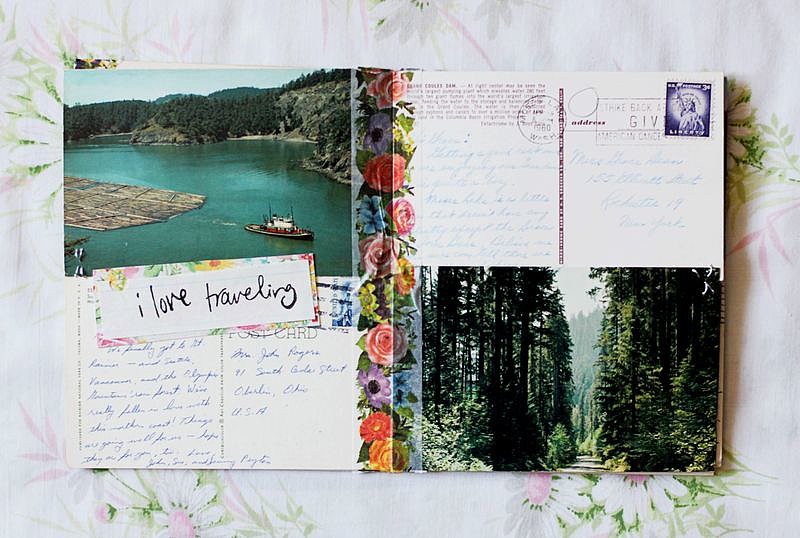 Vintage Postcard Travel Journal Kako da iskoristite uspomene sa putovanja