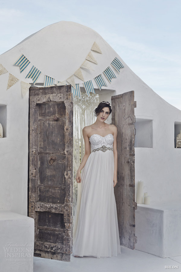 bhldn wedding dresses spring 2014 gemma strapless gown Venčanice inspirisane morem u Grčkoj