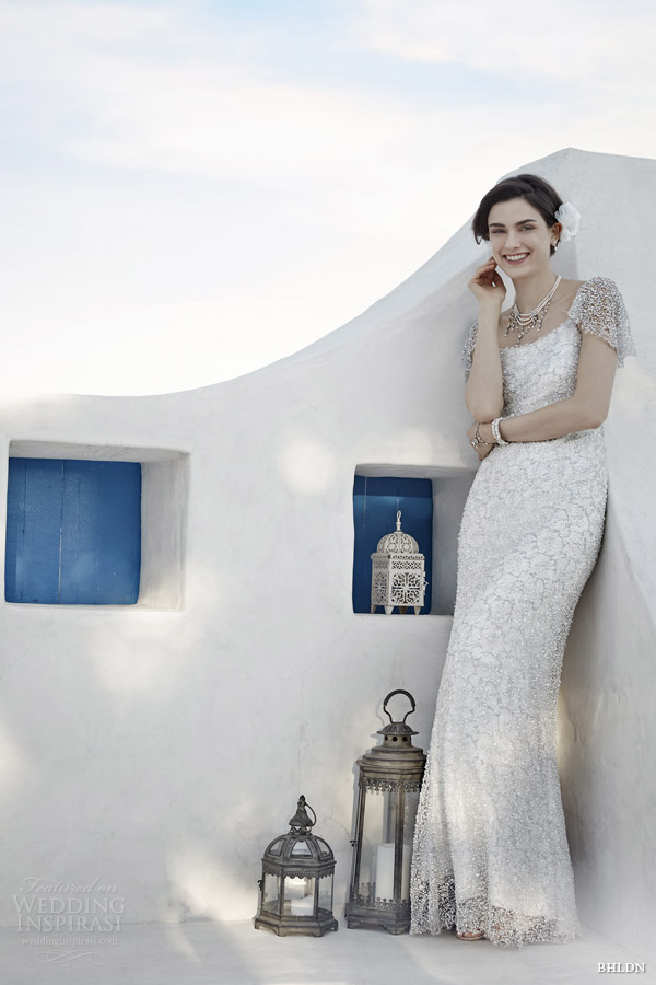 bhldn wedding dresses spring 2014 snowflake gown flutter sleeves Venčanice inspirisane morem u Grčkoj