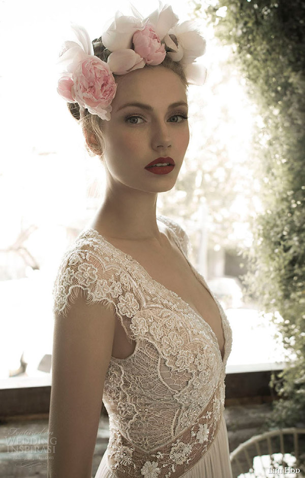 lihi hod bridal spring 2014 ginger lily wedding dress close up bodice Venčanje iz snova: Venčanice Lili Hod 