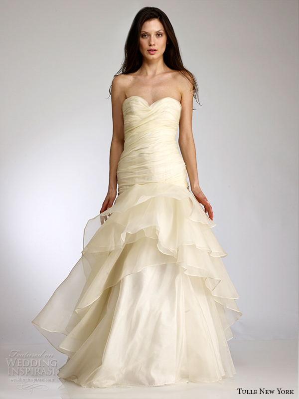 tulle new york bridal spring 2015 wedding dress koi ellianna front view Izazovne haljine dizajnera Antonija Guala 