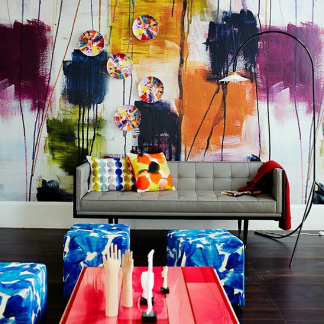 Colourful painterly living room Boje vašeg doma: Unesite živosti u svoj stan 