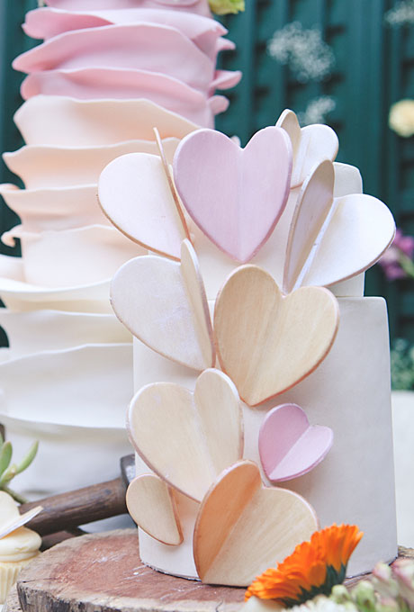 love themed wedding cake ideas 16 Torte za venčanja: Desert ukrašen srcima