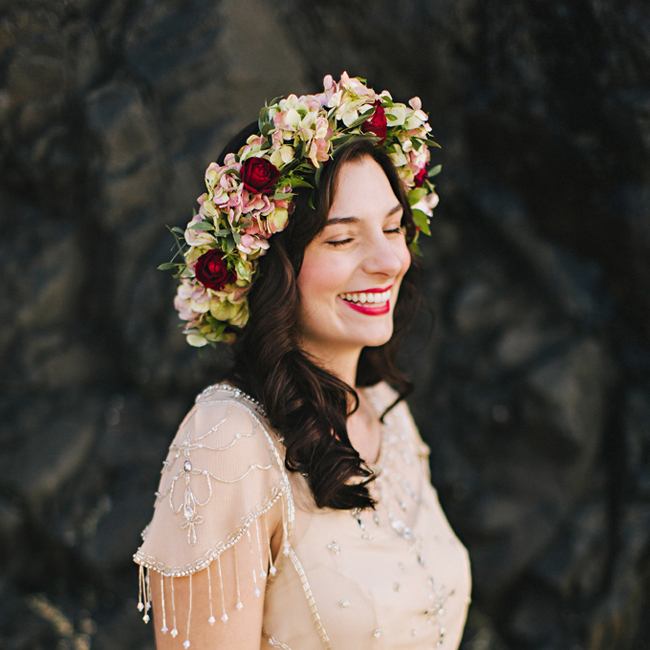 cvetna kruna4 Frizure za venčanje: Pet načina da nosite cvetnu krunu