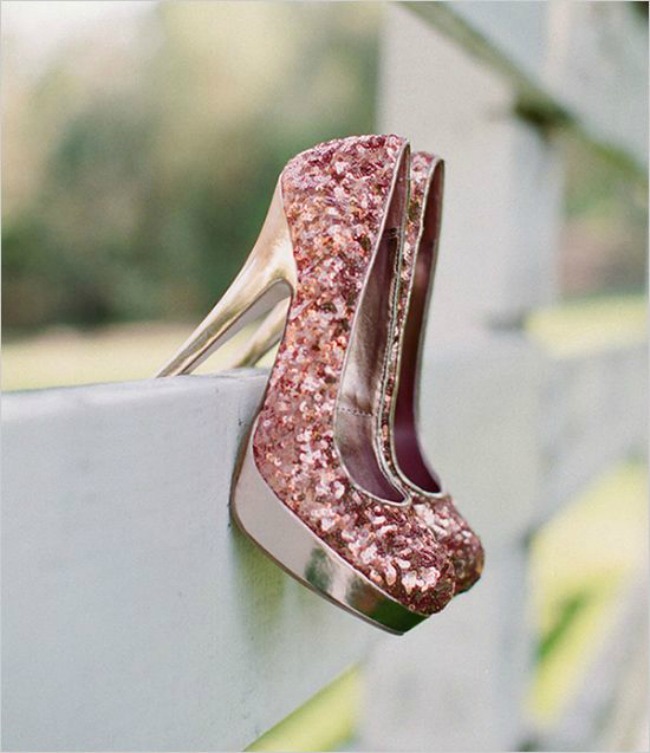 stajlis cipele za vencanje ruzicaste sljokice Stajliš cipele za venčanje 