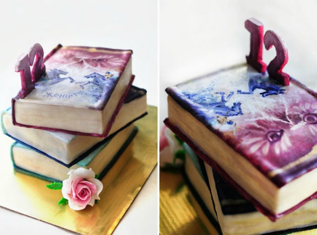 torta knjige1 Torte koje su previše lepe da ih pojedete 