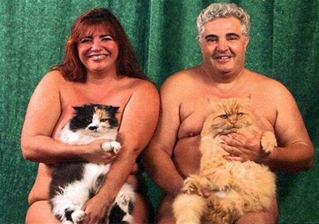 par sa mačkama Najgore porodične fotografije