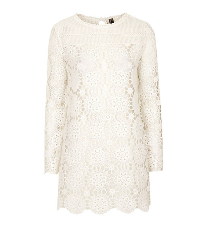 bela haljina cipka Trend za proleće 2015: Bela čipka