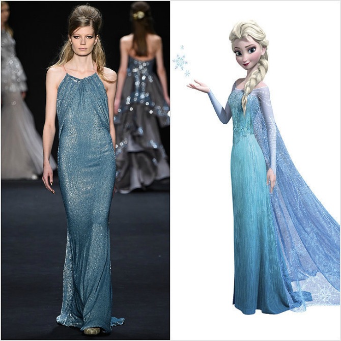 haljina kakvu bi nosila Elsa Obuci se kao Diznijeva princeza