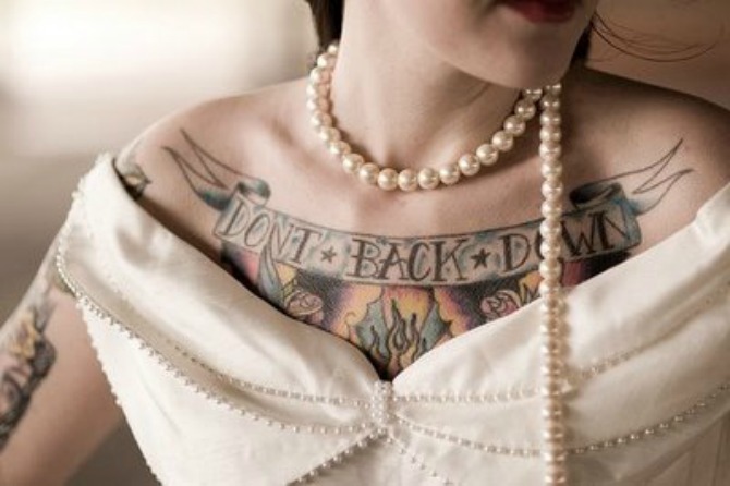 mlada sa tetovažama Tetovaže na venčanju   da ili ne?