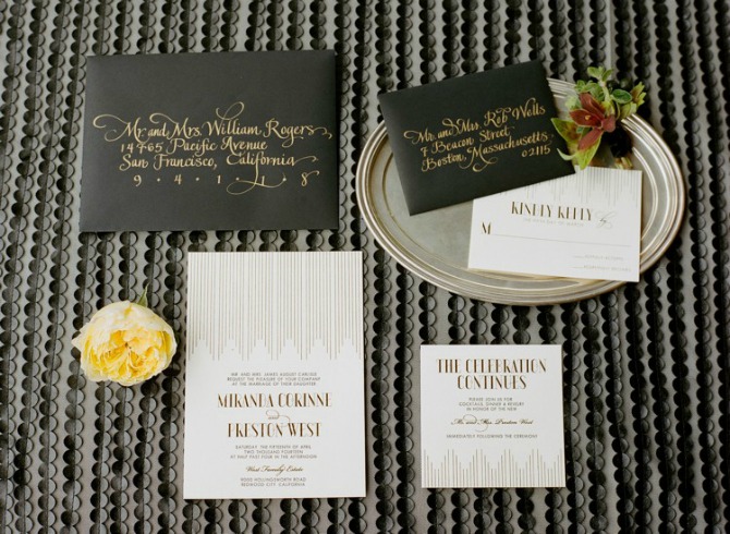 pozivnice za venčanje u art deco stilu Art Deco stil za venčanje: Spoj glamura i elegancije