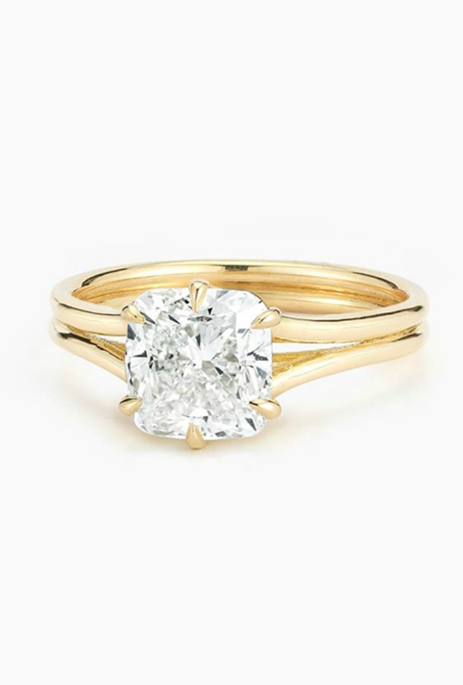 vereničko prstenje belo žuto zlato Verenički prsten od belog i žutog zlata