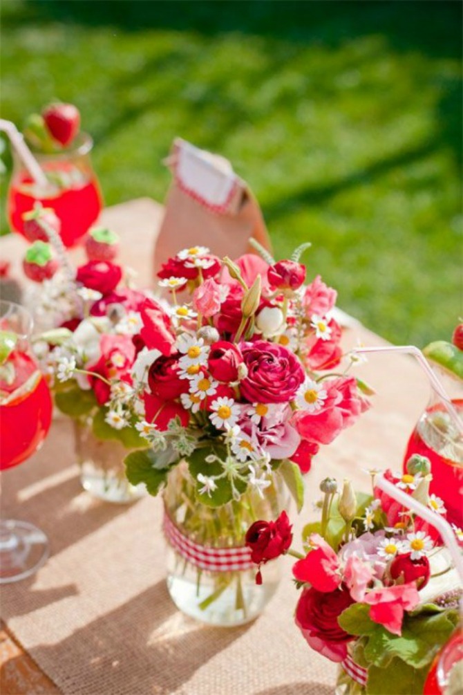 cvetni aranžmani Letnje venčanje u pastelnim bojama