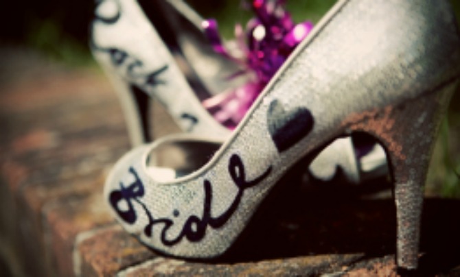 oslikane cipele za vencanje2 Oslikajte obuću za venčanje
