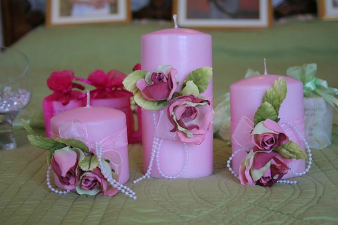 sveće za deoraciju venčanja3 Dekorativne sveće za venčanje ulepšaće svaku prostoriju