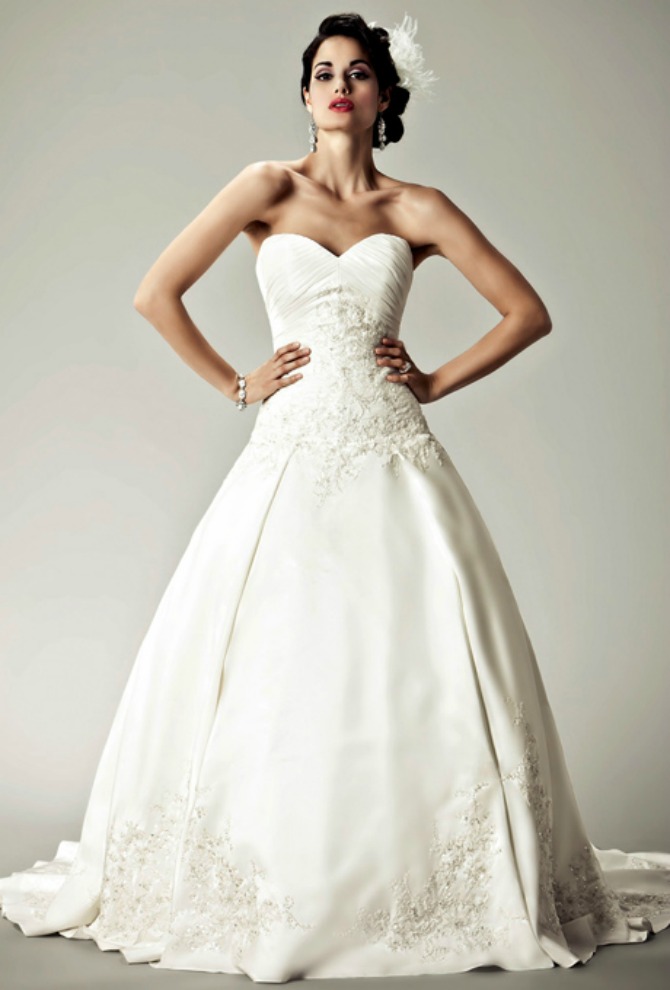 venčanice bez bretela3 Venčanice bez bretela su najzastupljeniji model haljine za venčanje