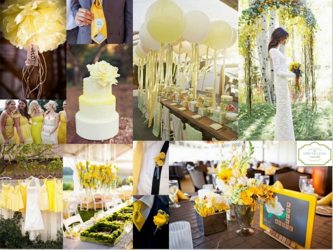 žuto belo venčanje Feng Shui: Odgovarajuće boje za venčanje 