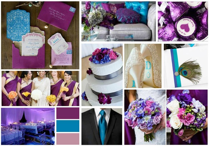 ljubičasta i plava boja za venčanje Najpopularnije boje za venčanje i njihova skrivena značenja