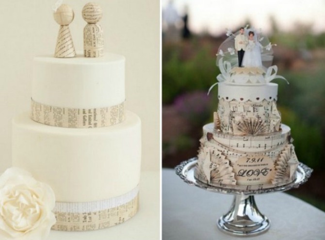 mladenačke torte ukrašene stihovima1 Svadbene torte koje sadrže ljubavne poruke