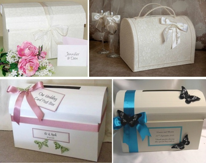 ukrasne kutije za novac1 Ukrasna kutija za koverte nezaobilazan je detalj na svakom venčanju
