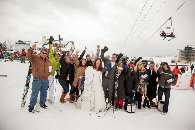 venčanje na planini skijanje11 Mladenci odlučili da se venčaju na ski stazi