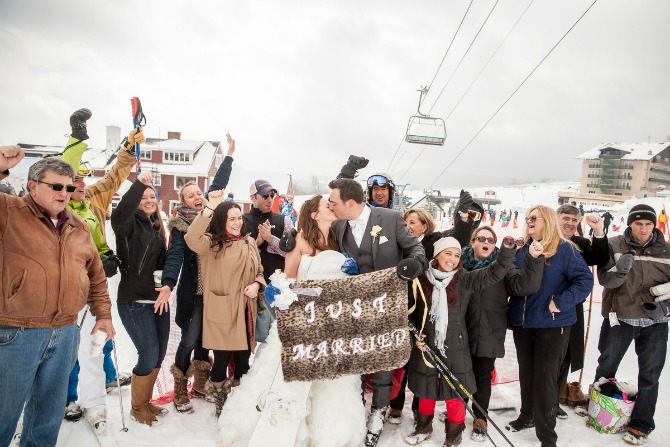venčanje na planini skijanje31 Mladenci odlučili da se venčaju na ski stazi