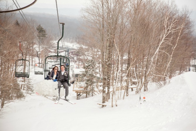 venčanje na planini skijanje4 Mladenci odlučili da se venčaju na ski stazi