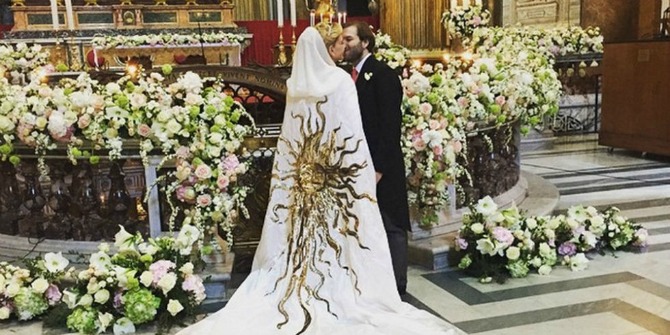 venčanje u rimu Venčanje u Rimu poznate dizajnerke