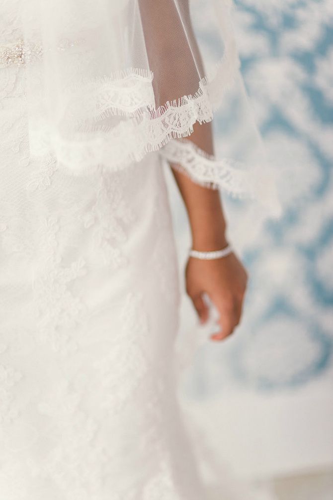 8 Delicate Veil Trimming Fotografije venčanice koje morate imati