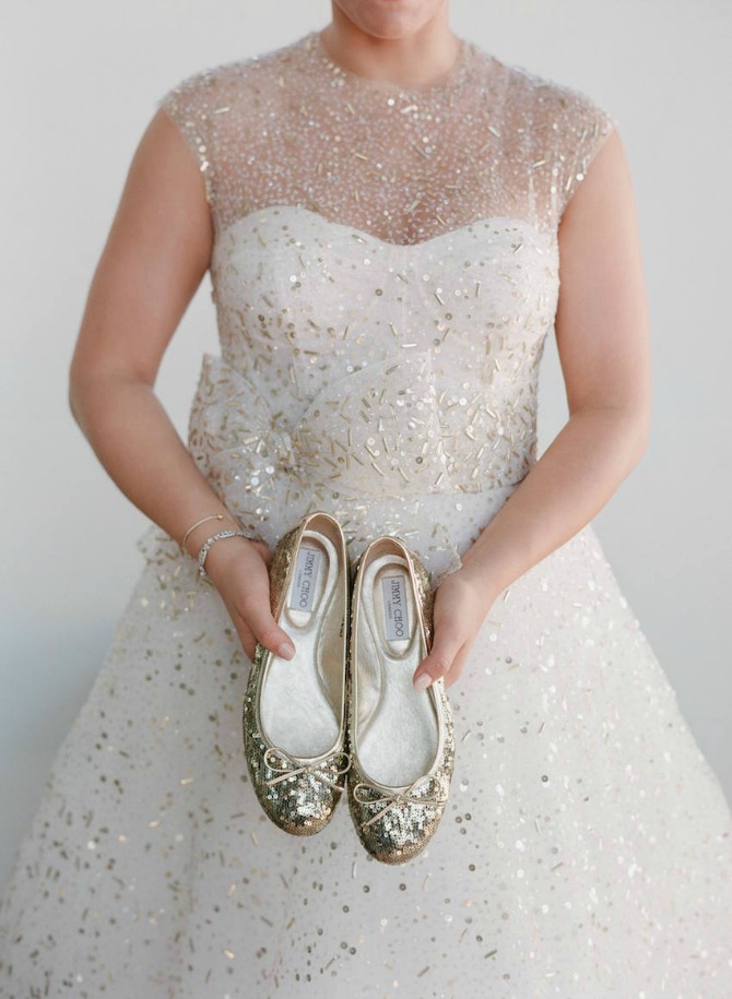 cipele Zlatna boja na venčanju je u trendu