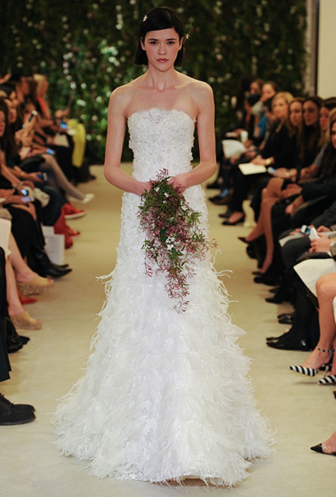 vencanice za 2016 ukrasene perjem Modeli venčanica koji će se nositi 2016. godine
