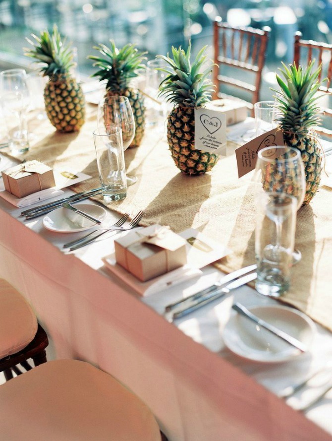 voce kao dekoracija stolova za goste na vencanju11 Umesto cvećem ukrasite stolove za goste voćem